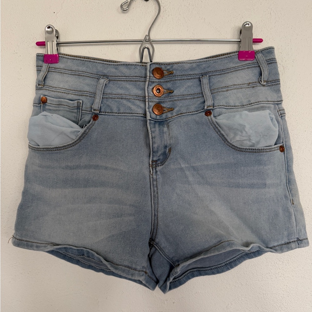 Women's Light Blue Denim Shorts